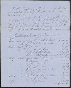 Mashpee Accounts, 1849-1850