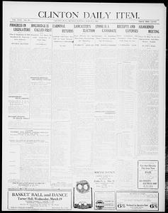 Clinton Daily Item. March 17, 1924 - Digital Commonwealth