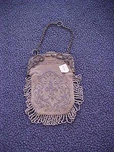 Small metal chain purse