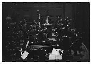 Orchestra performance, Boston Symphony Hall
