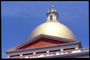 Boston 1996: The dome of the Mass State House on Beacon Hill