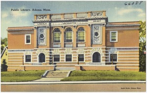 Public library, Adams, Mass.