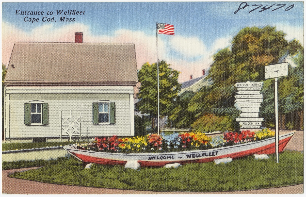 Entrance to Wellfleet, Cape Cod, Mass.