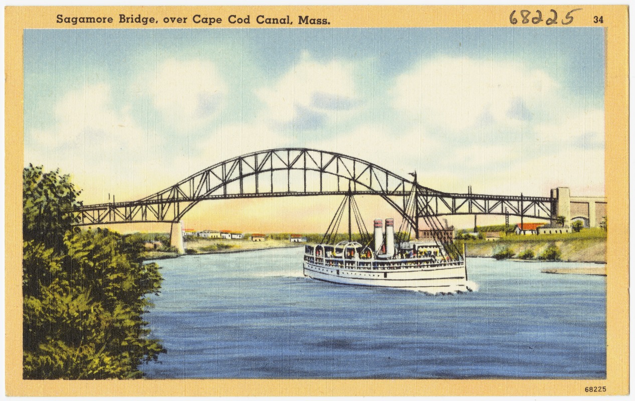Sagamore Bridge, over Cape Cod Canal, Mass.