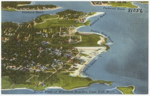 Aerial view of Wareham Beaches, Cape Cod, Mass.