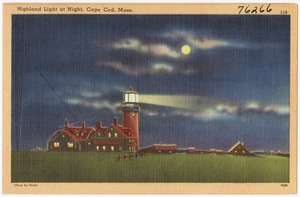 Highland Light at night, Cape Cod, Mass.
