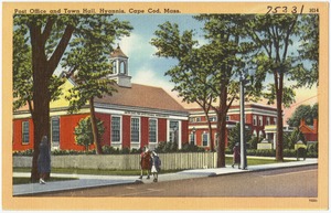 Post office and town hall, Hyannis, Cape Cod, Mass.