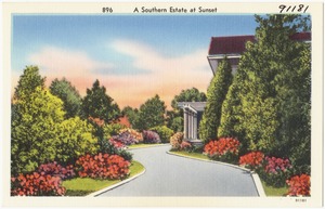 896. A Southern estate at sunset