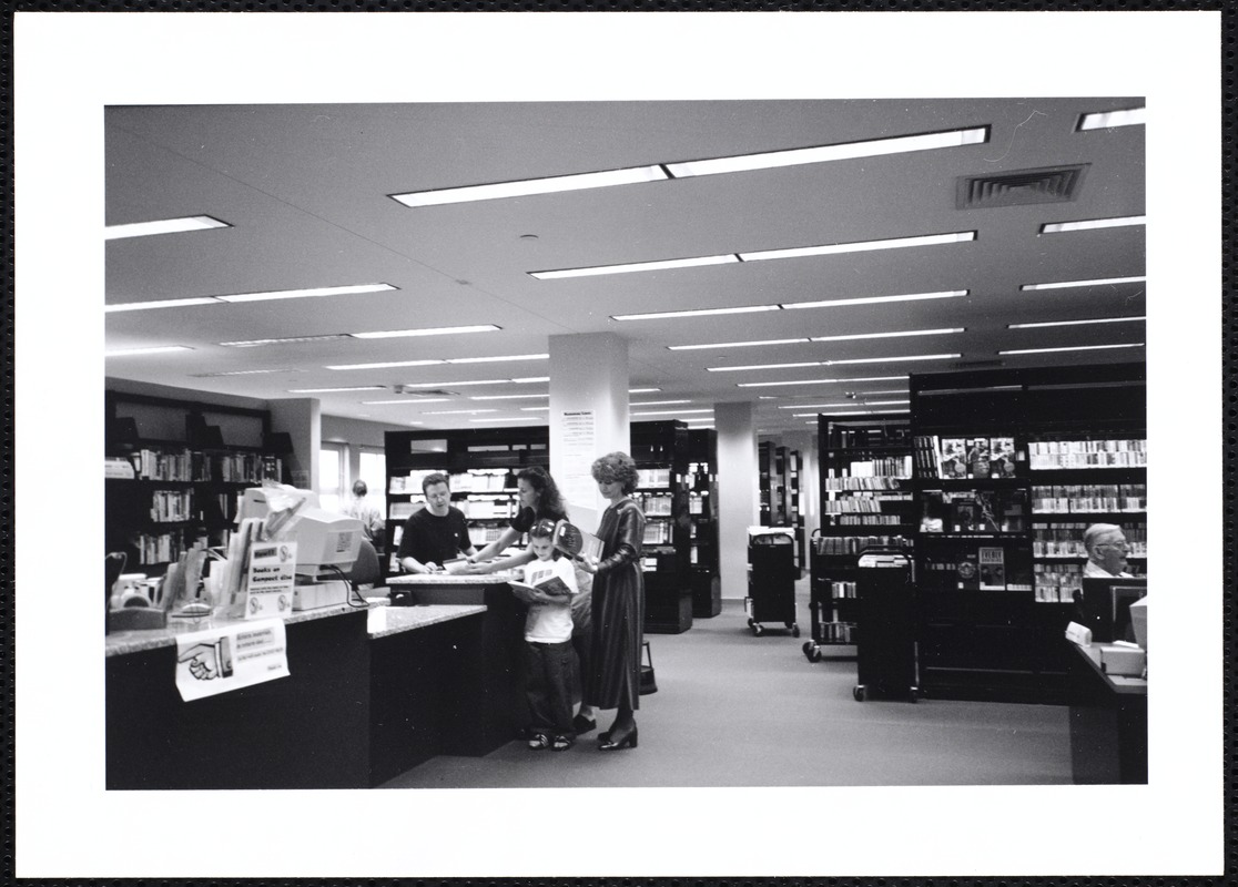 Newton Free Library, Newton, MA. Communications & Programs Office. AV room