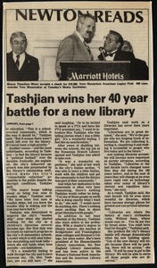 "Tashjian wins new library…"