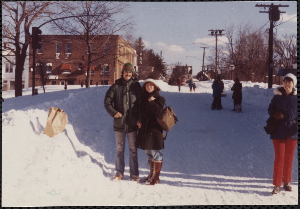 Blizzard of 1978. Langley Rd, Newton Centre
