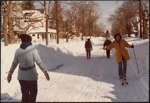 Blizzard of 1978. Beacon St. after blizzard