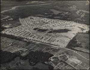 Aerial view, veteran's housing, Oak Hill Park. Newton, MA