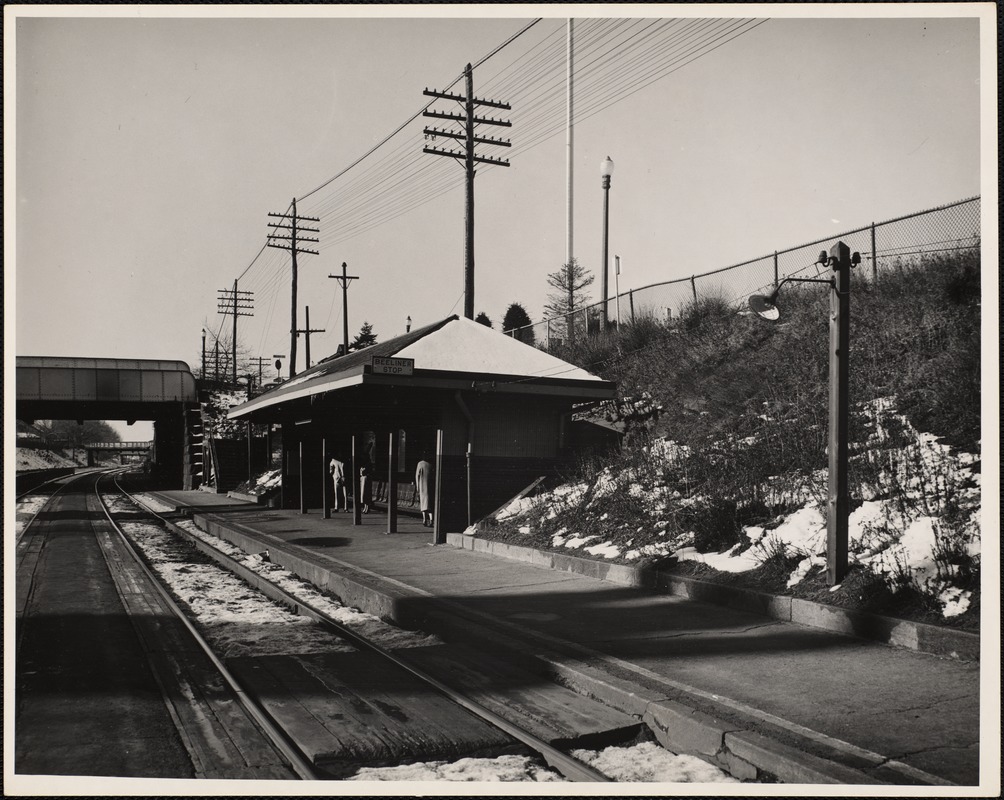 Newtonville Railroad Station. Newton, MA