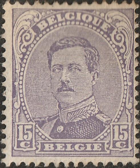 Belgian King Albert I 15c stamp - Digital Commonwealth