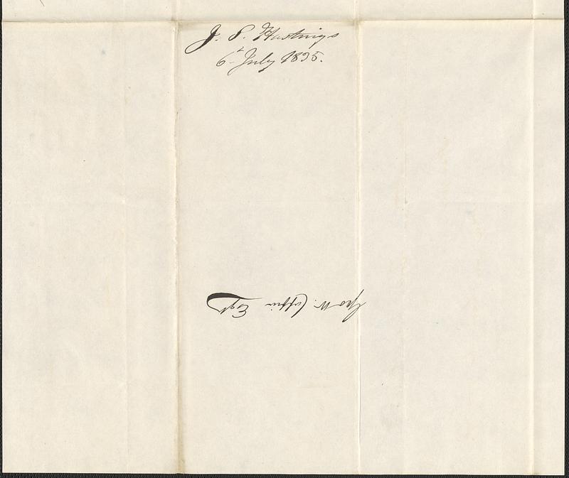 J.S. Hastings to George Coffin, 6 July 1835 - Digital Commonwealth