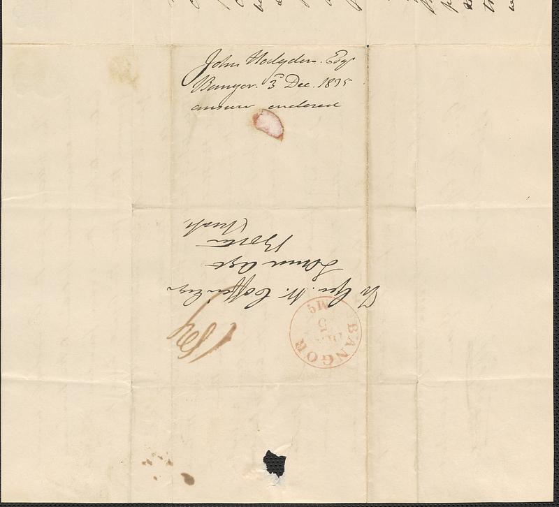 John Hodgdon to George Coffin, 3 December 1835 - Digital Commonwealth