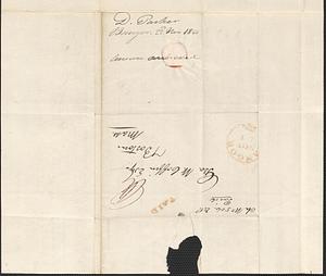 D. Parker to George Coffin, 22 November 1840