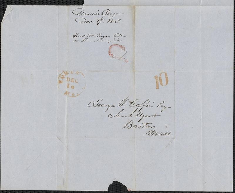 David Page to George Coffin, 17 December 1848 - Digital Commonwealth