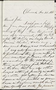 Letter from Thomas F. Cordis to John D. Long, December 31, 1868