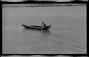 Sampan on Yangtse River at Nanking