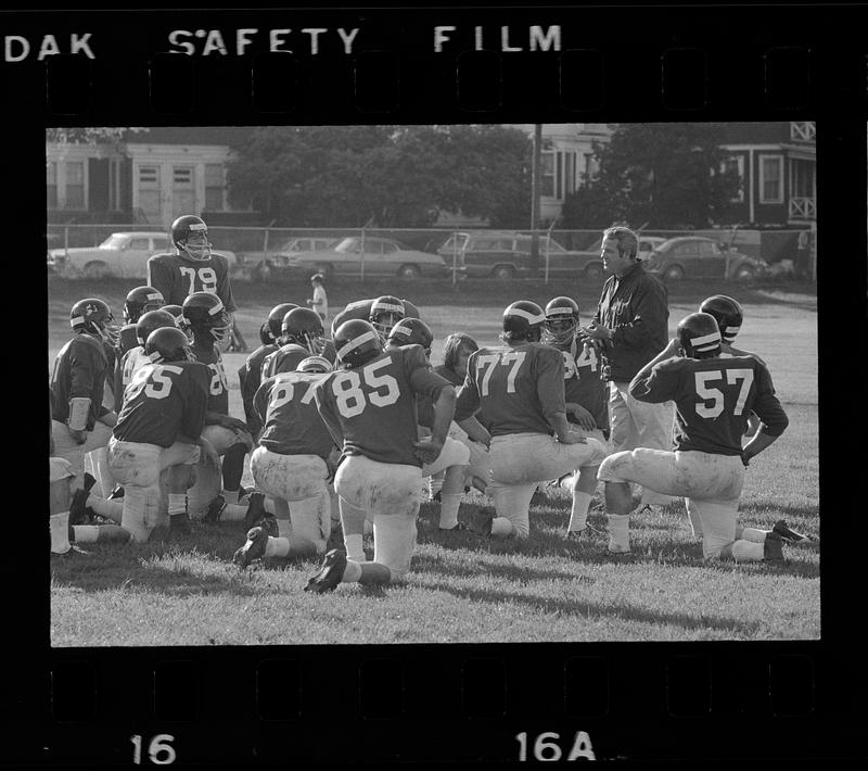 Northeastern University football team and coach, Boston