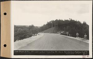 Contract No. 21, Portion of Ware-Belchertown Highway, Ware and Belchertown, loam slope at Sta.150, looking east from Sta. 146, Ware-Belchertown highway, Ware and Belchertown, Mass., Jul. 12, 1932