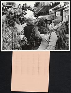 "It's a hair-pull and dress-up, drink-down and love-up, beer bust and rock fest and aristocrat's pavane, a Pantagruel's orgy and a child's nirvana: it's a myth made of tinsel, yet a real way of life to those proud of French lineage whether existent or not, proud of their city "That Care Forgot.'"