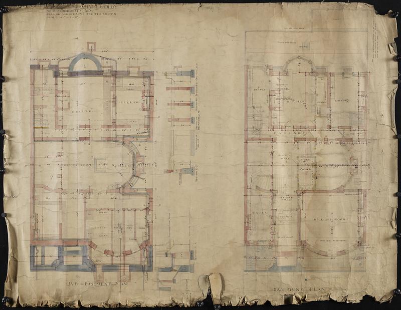 Sub-basement Plan. Basement Plan - Digital Commonwealth