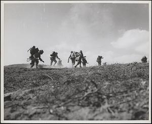 Marines in action on Iwo Jima