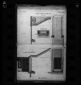 Drawings for doorways, 113-115 Beacon Street, Boston, Massachusetts