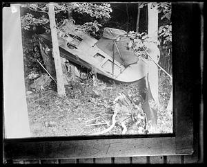 Unidentified wreckage, possibly a plane crash