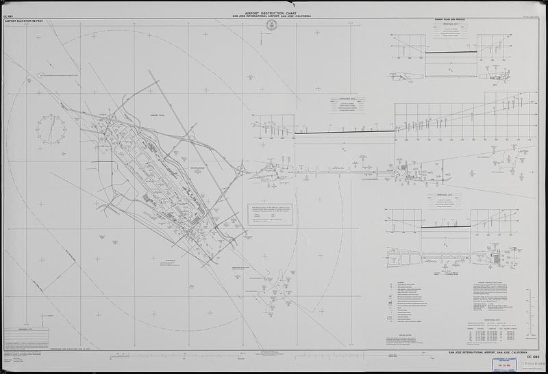 Airport obstruction chart, OC 693, San Jose International Airport, San Jose, California