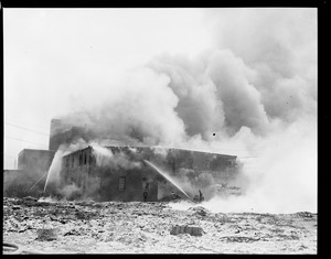 Remarkable fire at the National Waste Co., South Boston