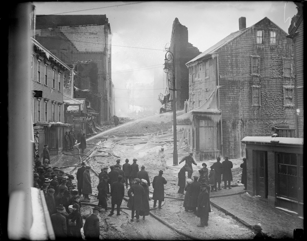 Fall River fire ruins. Loss: $2,000,000