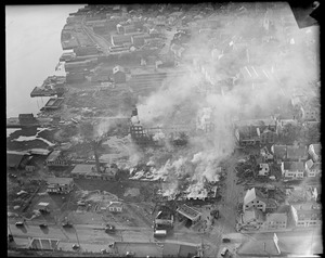 Newburyport fire from the air