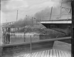 Wellington Bridge fire, Possibly Somerville over Mystic River