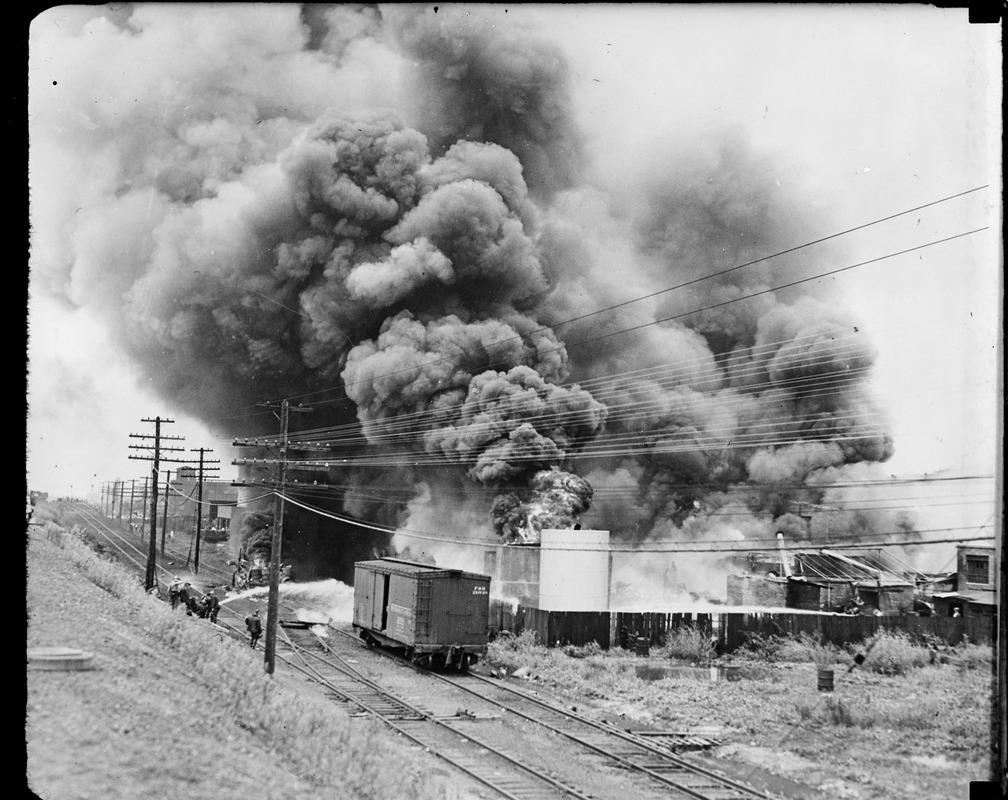Paint Plant Fire, Camden, N.J. George B Welherill and Co. Inc. plant on the White Horse Pike
