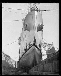 USS Trenton in South Boston drydock