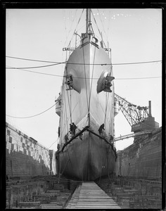 USS Trenton in South Boston drydock