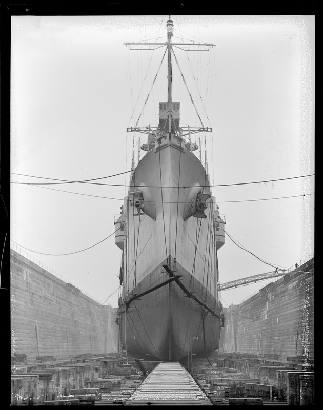 USS Trenton in South Boston drydock