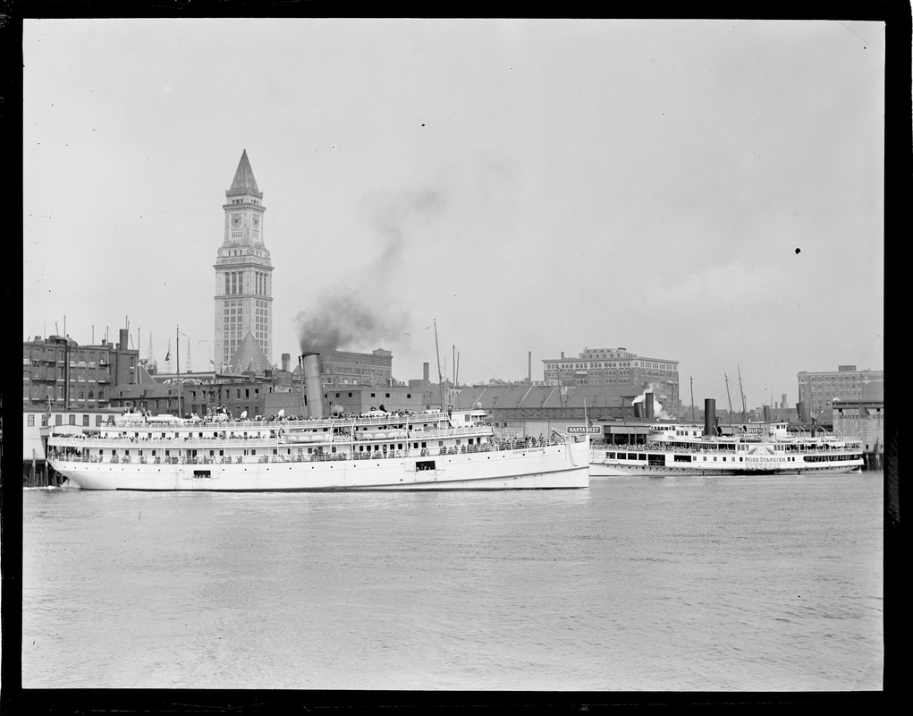 The SS Dorothy Bradford and the SS Rose Standish, Boston Harbor