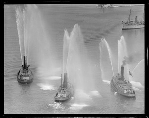 Fireboats in action