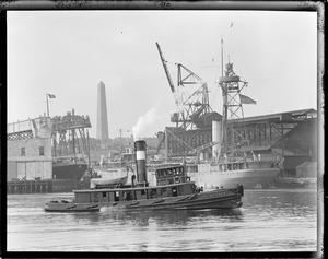 USS Patoka in Navy Yard. Tug 'Wm H. Clark.'