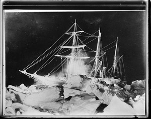 Shackleton's ship Endurance at South Pole