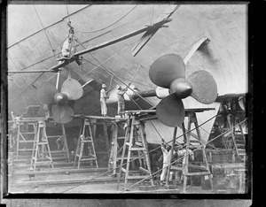 USS Utah showing propellers