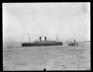SS Pittsburg comes into Boston Harbor first time