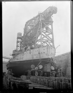 USS Kearsarge - largest crane. Charlestown Navy shipyard - Boston.