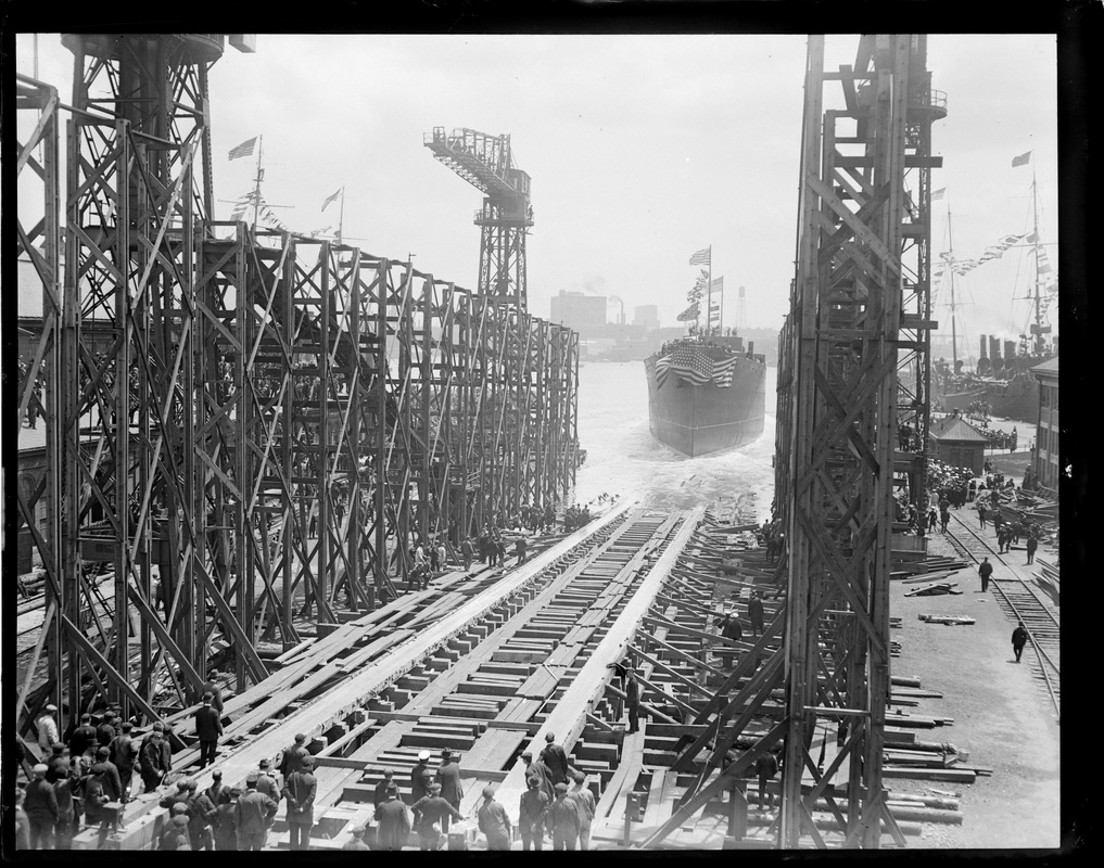 USS Bridge - supply ship made and launched at the Charlestown Navy Yard