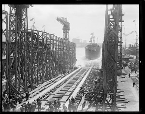 USS Bridge - supply ship made and launched at the Charlestown Navy Yard